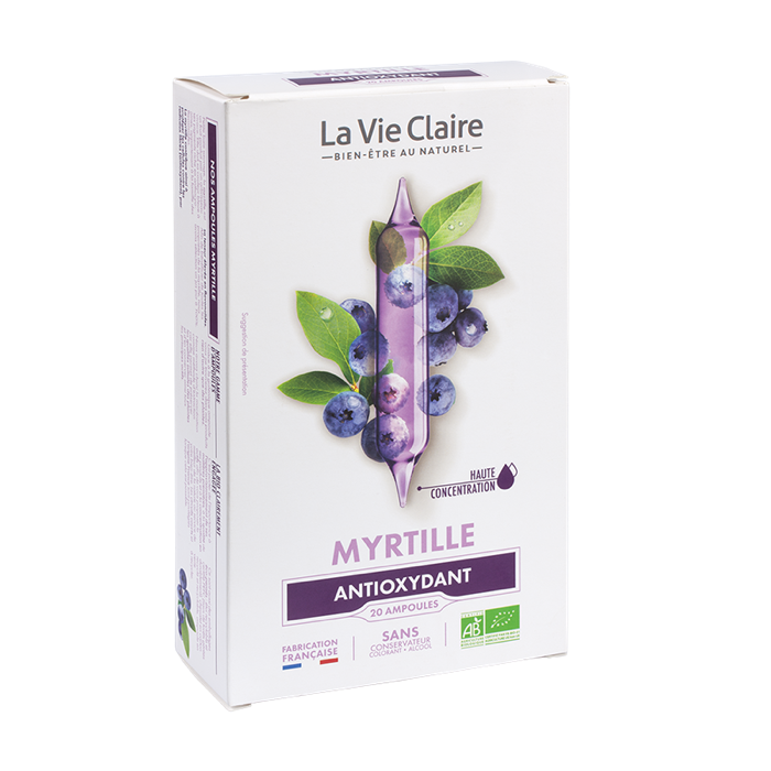 Myrtille bio 20 ampoules - antioxydant - La Vie Claire